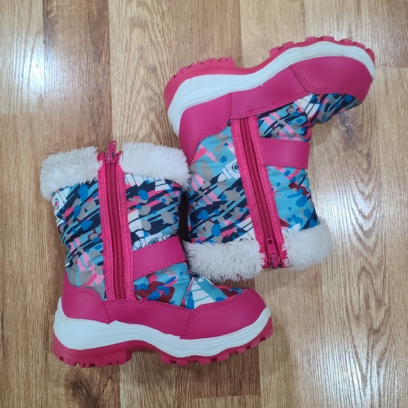 Size 8 Toddler Girls Nova Mountain Winter Snow Boots - Picture 10 of 12